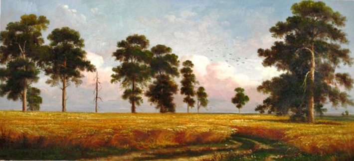 Картина Ивана Ивановича Шишкина «Рожь» 