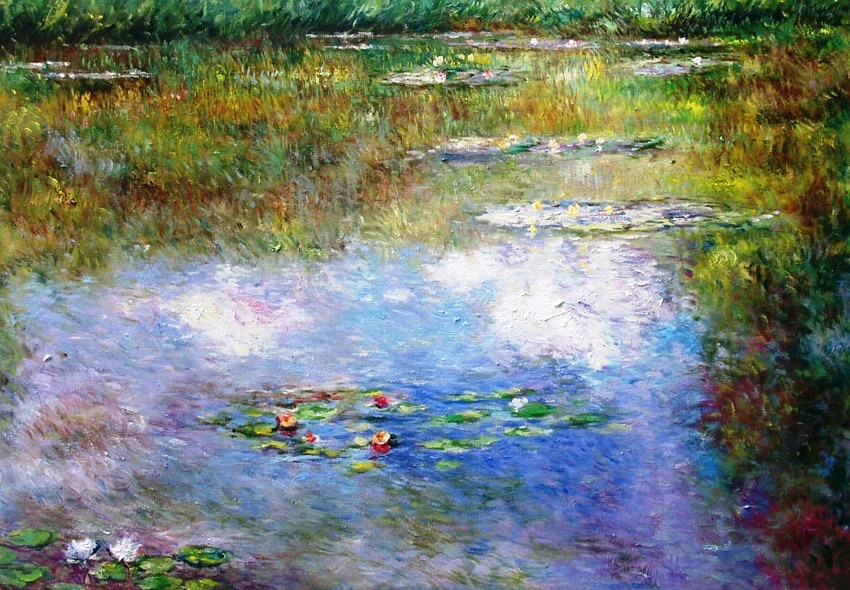 Еще одна копия картины великого Клода Оскара Моне «Водяные лилии»  